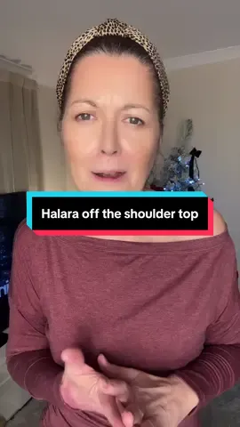 Halara off the shoulder top #halara #halaratop #offtheshouldertop #tiktokmademebuyit #giftideas 