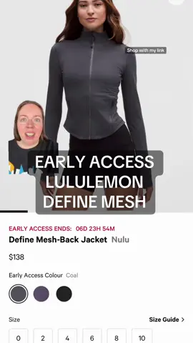 Define Mesh-Back Jacket Early Access and more @lululemon #lululemoncreator #ad #definejacket 