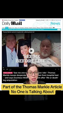 #thomasmarkle ‘s friendship with a journo has hints of #olivianuzzi & #rfkjr. Latest on this story, plus statement from Meghan #duchessofsussex ‘s camp. #meghanmarkle 