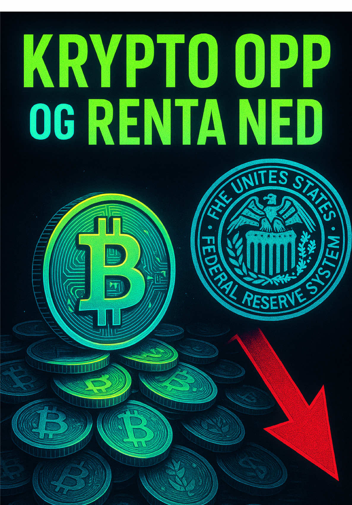 Krypto opp og renta ned 🥳🤩 #fyp #trading #investering #aksjer #penger 
