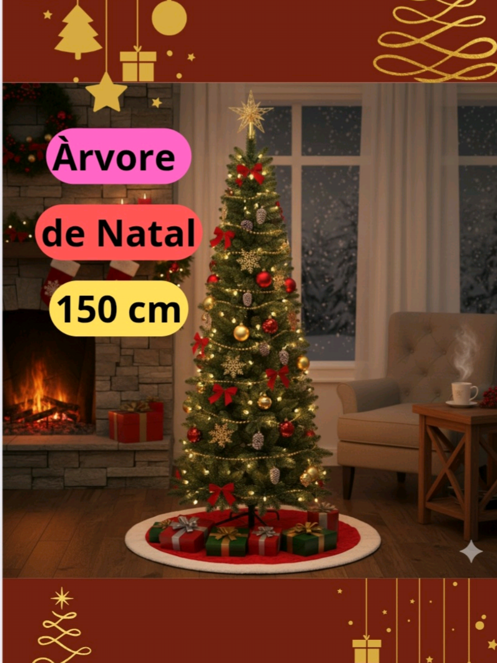 🎄✨ Sua decoração de Natal merece esse charme! A Árvore Slim de 1,50m chega trazendo elegância, com 252 galhos, acabamento impecável e estrutura reforçada. Perfeita para apartamentos, salas pequenas e quem ama beleza sem ocupar espaço! É só abrir, montar e deixar a magia acontecer. 💚🌟 🛍️ Gostou? O link do meu Instagram tá na bio — te espero lá! #arvoredenatal #arvoreslim #natal2025 #decoracaonatalina #achadinhosshopee 
