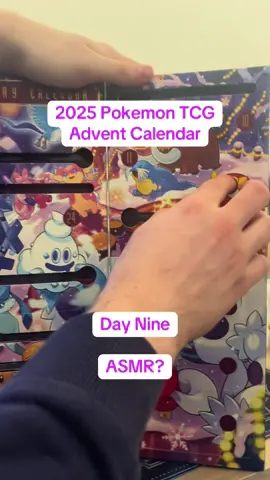 DAY 9! Those crinkly sounds 🤤 #adventcalendar #pokemon #pokemontcg #asmr 