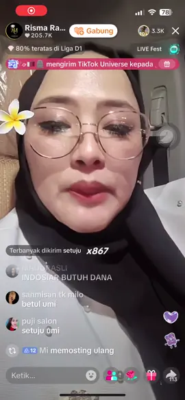 Betul bunda Risma malam ini banyak orang yang kecewa kepada Indosiar #indosiar #rismacatringmekkah #vairal 