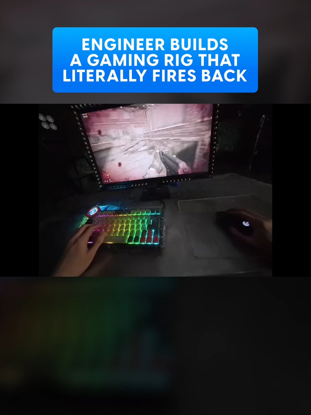 A DIY gaming rig that shoots back: this engineer built a reactive system that fires in sync with in-game events for a wild new form of immersion. Video: 马鹿Blyat #gaming #gamingrig #GamingSetup #technewsdaily
