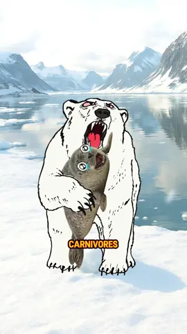 Polar bears hunt for fun #educational #animal #fyp 