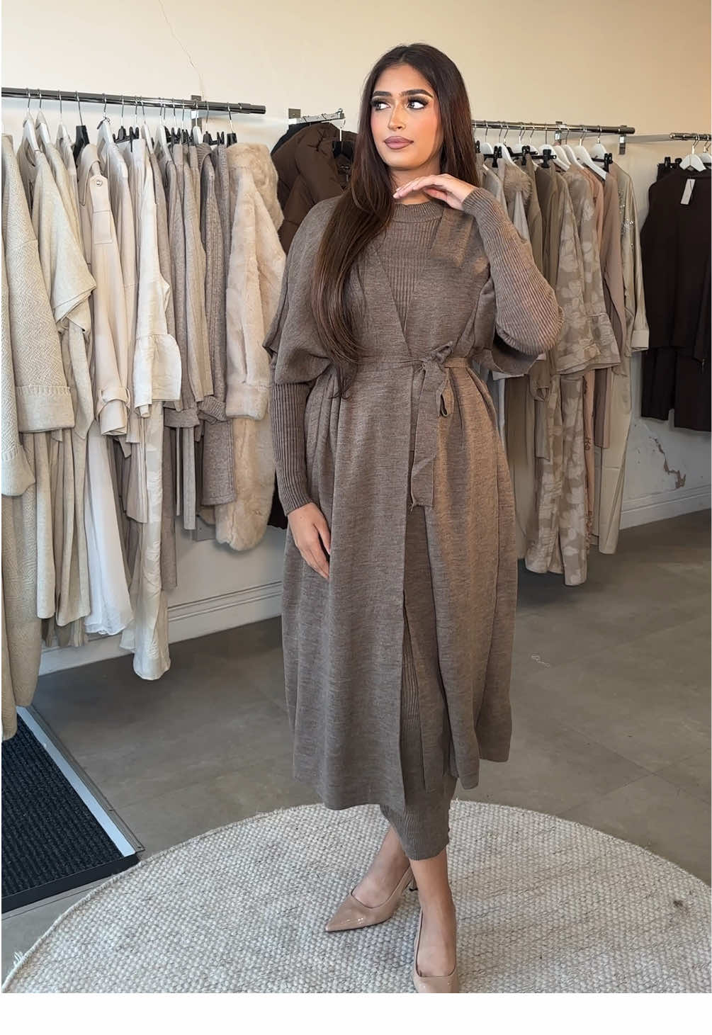 Our signature winter two-piece set — designed for comfort and style 🔥 #modestcoords #coordset #winteroutfit #modesty #modestfashion 