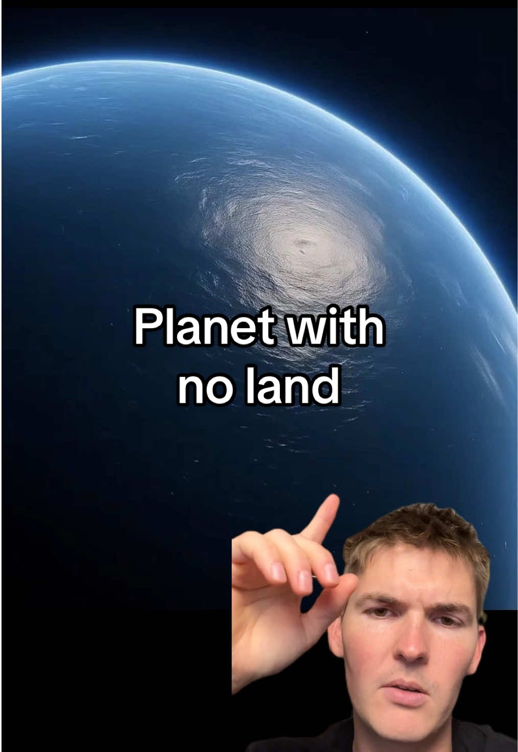 Planet completely covered by ocean