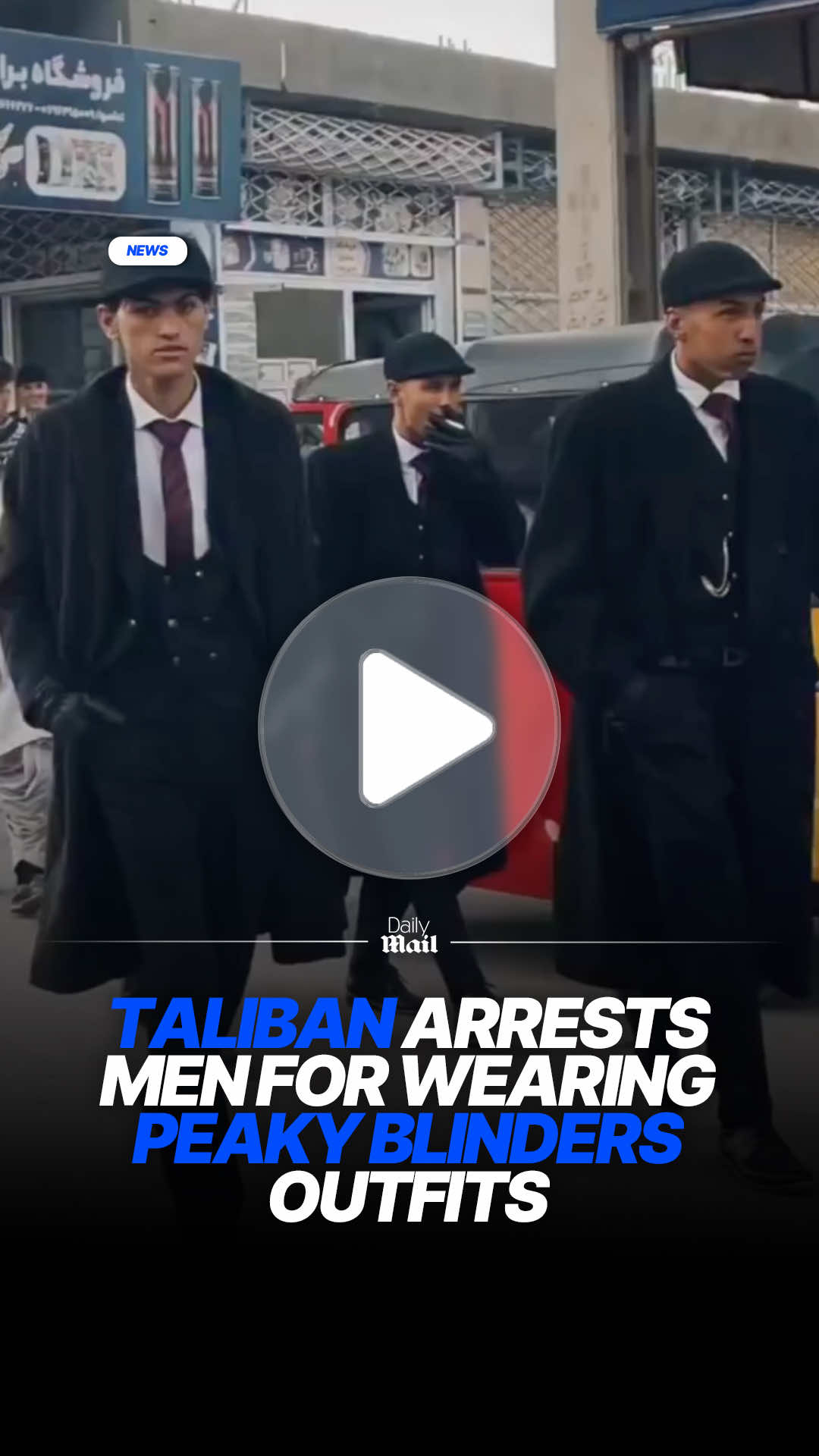 The Taliban has arrested four young men for wearing outfits inspired by Peaky Blinders, local media reports. The men were detained in Hera, Afghanistan by Taliban morality enforcers and accused of 'promoting foreign culture'. Read more at DailyMail. #news #afghanistan #peakyblinders 