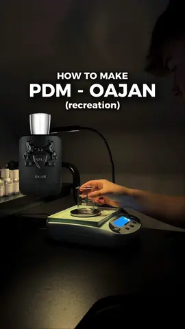 How to Make OAJAN by Parfums de Marly (recreation)🔥🪵 This video was too short to show the entire formula, so here are a few of the key materials used in this type of composition. Oajan - “A warm, spicy–amber fragrance centred around cinnamon, honey, and rich balsamic notes. It opens with bright, spicy facets before settling into a sweet, resinous base of vanilla, amber, and labdanum. The overall result is deep, cosy, and luxurious.” I found this formula through @Ryan Parfums on YouTube — he sourced it from Basenotes.com - - - Here is the full formula 🌙 IES – 270 Galaxolide – 165 Coumarin – 63 Vanillin – 37 Patchouli Light – 35 Hedione – 28 Verdox – 28 Muscenone – 23 Bergamot – 18 Ambroxan – 12 Cinnamic Alcohol – 10 PEA – 10 Scentolide – 8 Linalyl Acetate – 6 Tonka Bean Absolute – 5 Helional – 4.2 Linalool – 3 Cashmeran – 2.8 Labdanum Absolute – 2.1 Cinnamic Aldehyde – 1.26 Davana – 1.9 Citronellyl Acetate – 1.4 DBCB – 1.4 Phenoxyethyl Iso – 1.4 Iralia – 1 Beta Ionone – 1 Damascenone – 0.7 Ethyl Maltol – 0.7 Eugenol – 0.7 Whiskey Lactone – 0.56 Cinnamyl Acetate – 0.5 White Cognac – 0.35 Citral – 0.28 Ambreine – 0.15 Osmanthus Absolute – 0.15 Total – 256.45 - Hope you enjoyed this! - follow for more perfumery & fragrance content! 🙏 #perfumery #diyperfume #luxuryfragrance #perfumemaking 