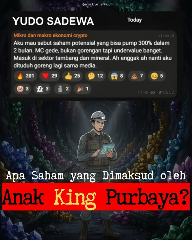 Kira-kira yang mana nih saham yang dimaksud Anak King Purbaya? Atau ada kandidat lain diluar 5 kandidat ini?