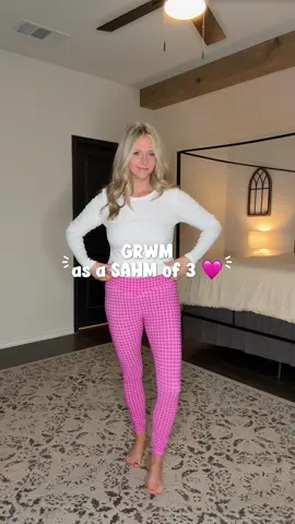 GRWM as a SAHM mom or 3 🩷 #grwm #sahm #sahmof3 #sahmootd 