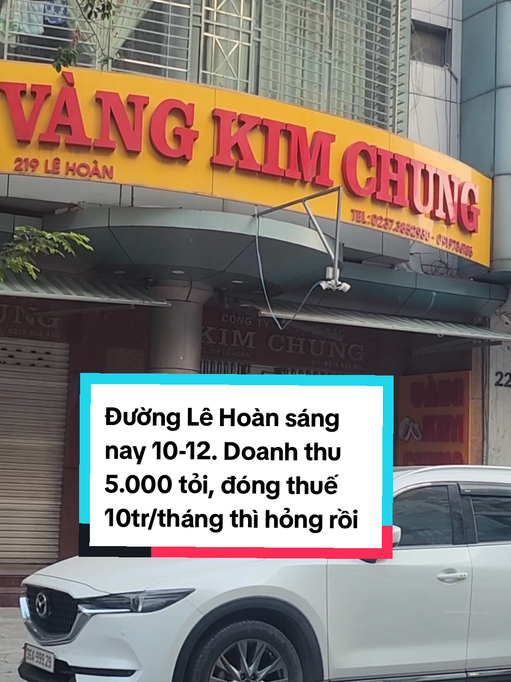 Đường Lê Hoàn sáng nay 10-12. Doanh thu 5.000 tỏi, đóng thuế 10tr/tháng thì hỏng rồi #vangbac #xuhuong #viral #vangkimchung #xuhuongtiktok 