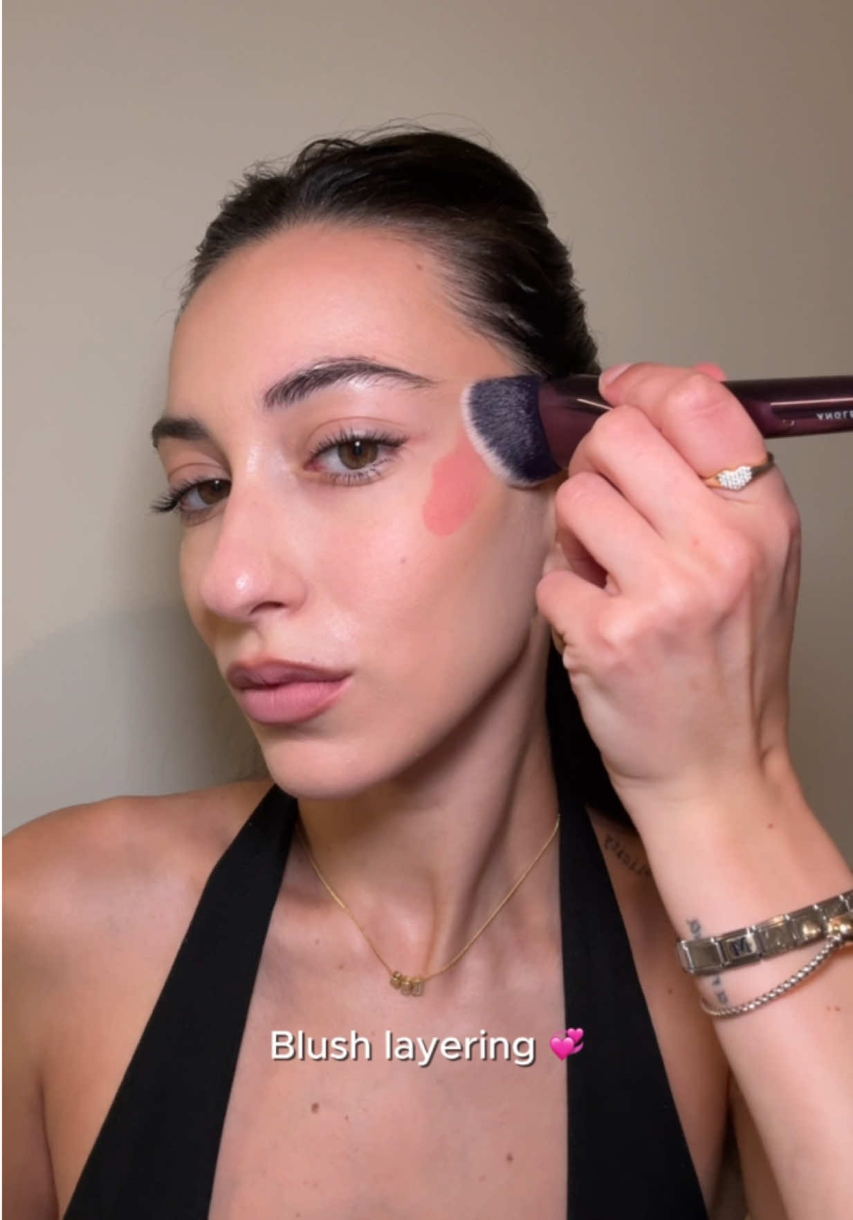 This season is all about a layered flush. Start with the Angled Cream Blush Brush for your favorite cream or liquid blush, then sweep powder blush on with the Multi-Powder Blush Brush for that airy, long-lasting finish.  #AnisaBeauty #Blush #Makeup #Brushes #Beauty