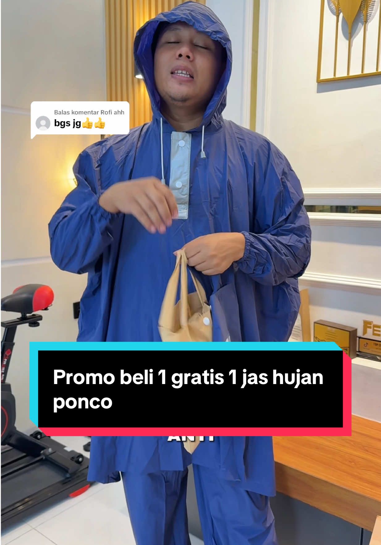 Membalas @Rofi ahh dibawah 90rb dapat 2 jas hujan sebagus ini #jashujan #jashujanmurah #jashujandewasa 