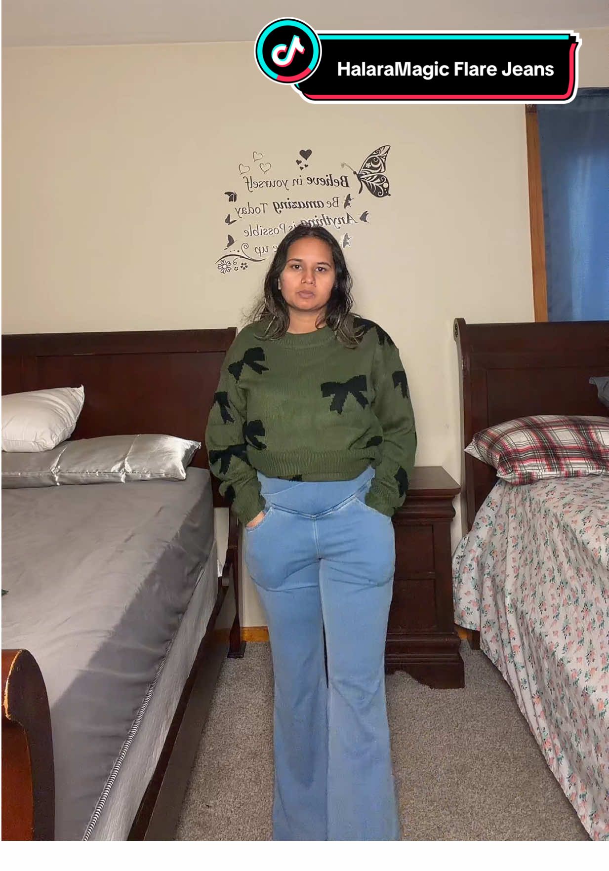 #HalaraMagic Flare Jeans#halaratiktokshop #halaraeveryday #sara_swati96 #musthave 