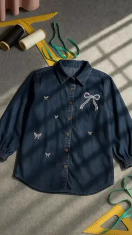 Baju atasan wanita, kemeja jeans bordir pita,aslii ini keren banget.... membuat tampilanmu terkesan lebih mempesona 🥰 #pakaianwanita #bajuatasan #atasanwanita #bajuwanita #jeans 