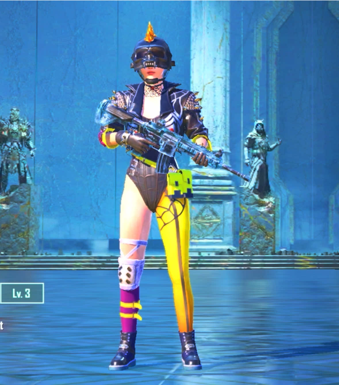 حرفيًا ببجي فجرتها❤️‍🔥😳 #خوذة_المومياء #الامفور_الثلجي #pubgmobile #xplore #pubg 