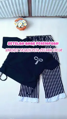 Setelan Anak Cantik One Set Salur Renda Atasan Tali Serut Tasbih Pita Usia 6 bln- 10 tahun #setelananak #onesetanak #setelananakperempuan #tiktokshop #onesetanakperempuan 