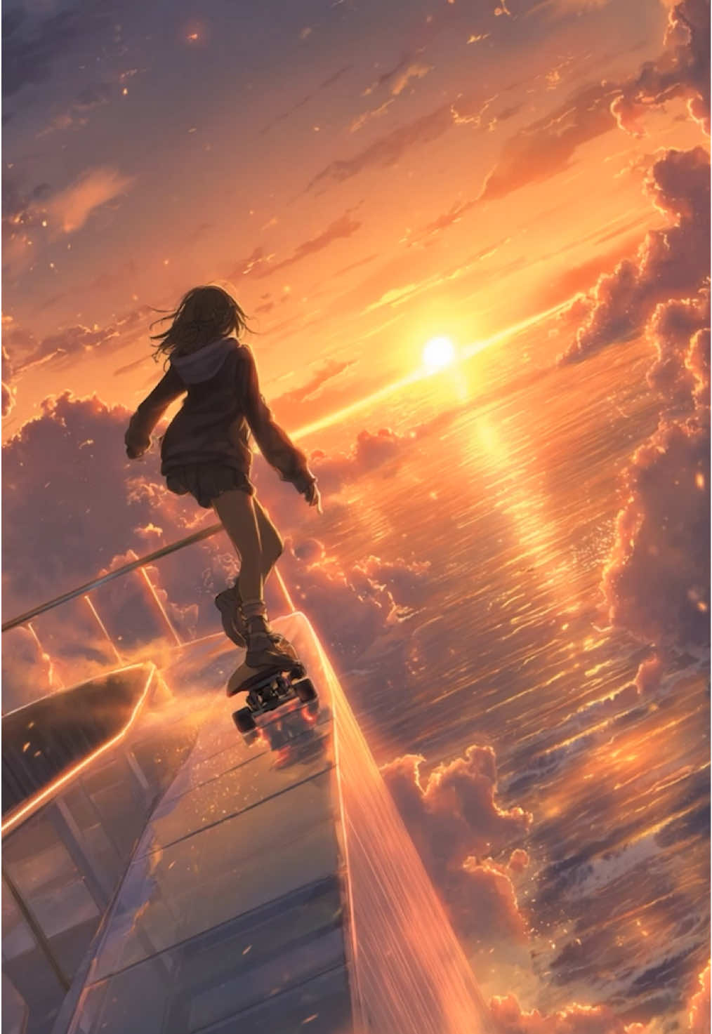 마음이 편안해지는 영상 #animeaesthetic #skateboard