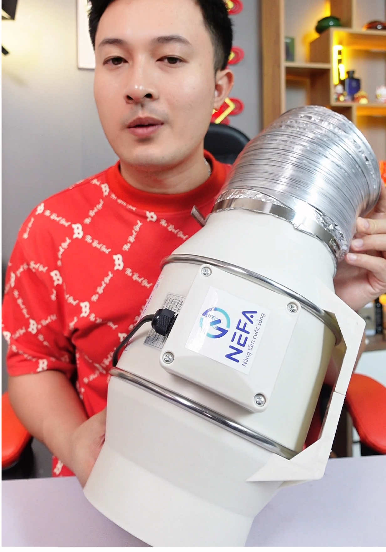 Máy  hút mùi thông gió chính hãng nhà Nefa lõi đồng bền đẹp #mayhutmui #maythonggiohutmuichinhhang #nefa #nhanuytin88 