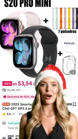 Tecnologia que cabe no bolso! #smartwatch #tecnologia #promoção #tiktokshop 