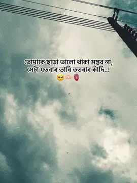তোমাকে ছাড়া ভালো থাকা সম্ভব না,সেটা যতবার ভাবি ততবার কাঁদি!🥺🫶🫀 #foryou #fyp #foryoupage #bdtiktokofficial🇧🇩 #fypppppppppppppppp 