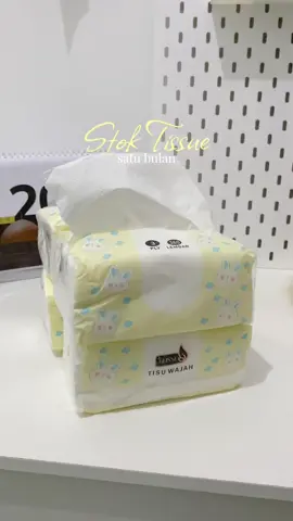 Stok tissue sebulan, lebih hemat 👌🏻 #tissuewajah #tisu #tissuemurahmeriah 