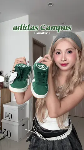 Thử màu xanh đi, ghiền liền 💚👟✨#adidas #tiktokshop #sneakers #oufithyangg02 #goclamdep 