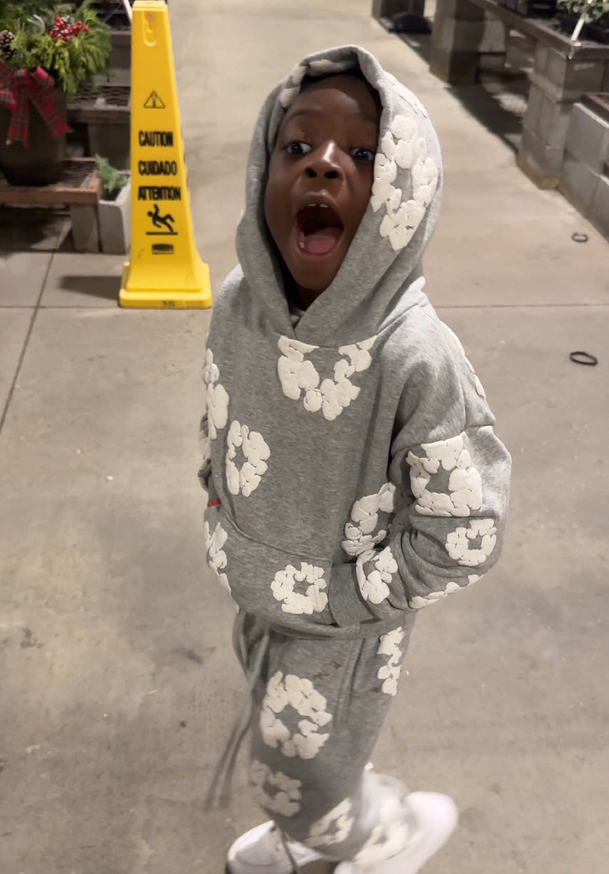 Well, I went from crying to laughing tonight, real fast. 🤣🤣 A guy in Lowe's asked if I was married and all hell broke loose 😂. I don’t care what you’re going through; these kids are gonna always make you laugh, and as you know, AB is something else with no filter or fear. #MyBoy you got to love him,he’s a protector!! 🤣🎄#BoyMom #MyProtector #HeNotHavingIt #ChristmasTreeShopping