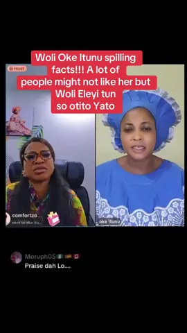 Woli Oke Itunu spilling facts!!! A lot of people might not like her but Woli Eleyi tun so otito Yato #reelsvideoシ# #reelsviralシ# #explore# #highlightsシ゚# #highlightsシ゚
