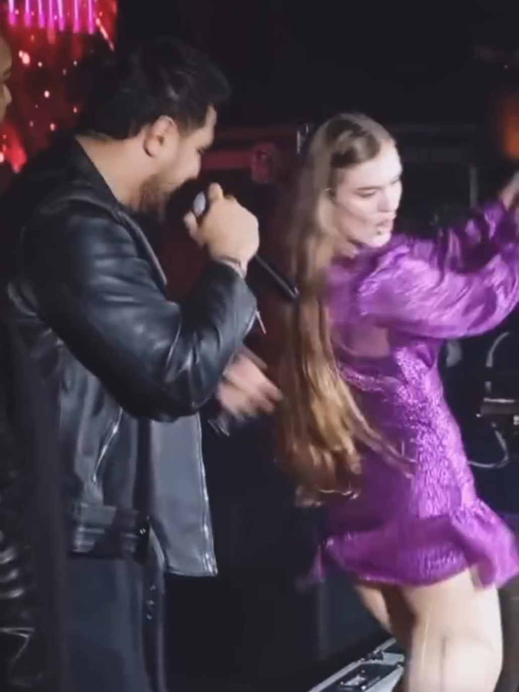 دياناااا والحصري مولعين الدنيا في عيد ميلاد محي بدراوي#النجم @احمد الحصري 