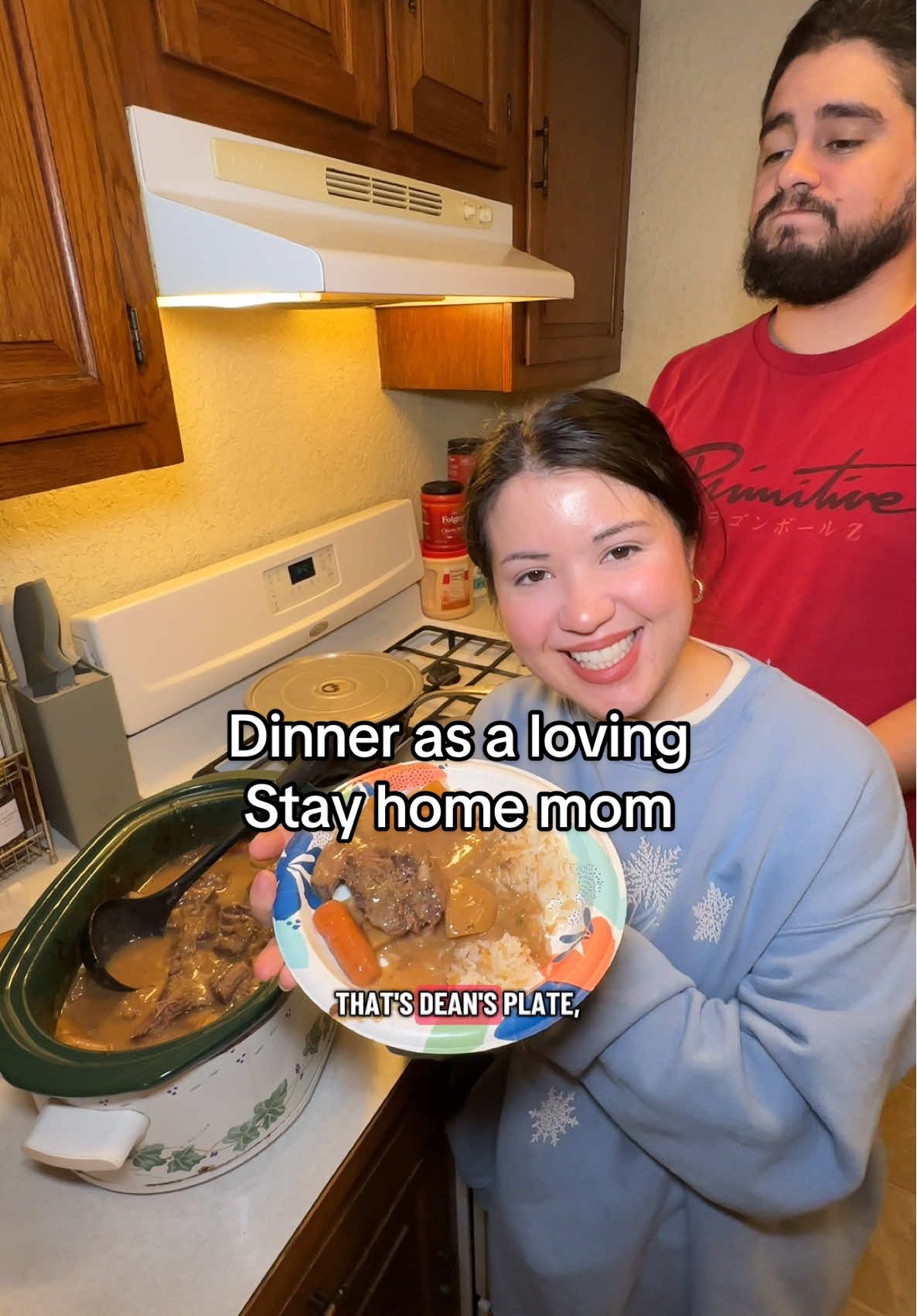 Pot roast dinner #dinner #dinnerformyfamily #MomsofTikTok #ayomadelyn #potroast 