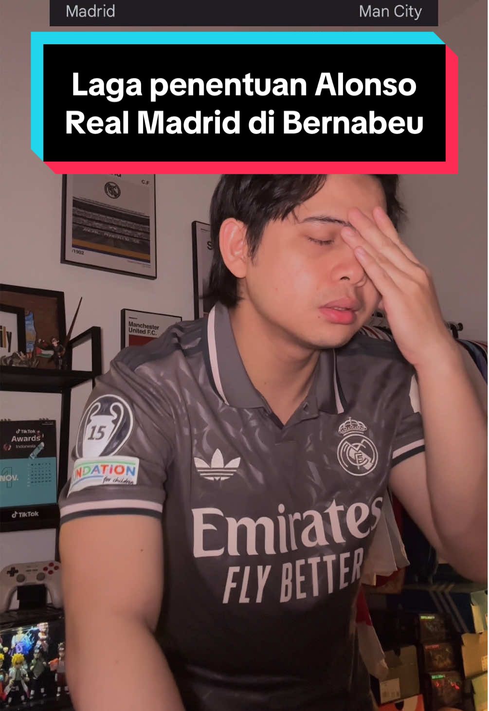 Real Madris harus menang lawan Mancity 🙌🏻 #realmadrid #madrid #mancity #championsleague 