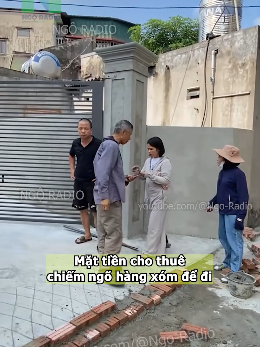 Mặt tiền cho thuê chiếm ngõ hàng xóm để đi#cuocsong #ngoradio #tintuc #viraltiktok #phapluat #xaydung