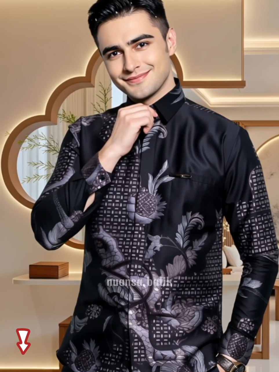 kemeja batik premium slim fit pria by laskala.design elegant dan motif menawan.bahan halus lembut adem nyaman dipakai sedap dipandang. #promoguncang1212 #kemejabatik #batikpremium #batikslimfit #batikpria 