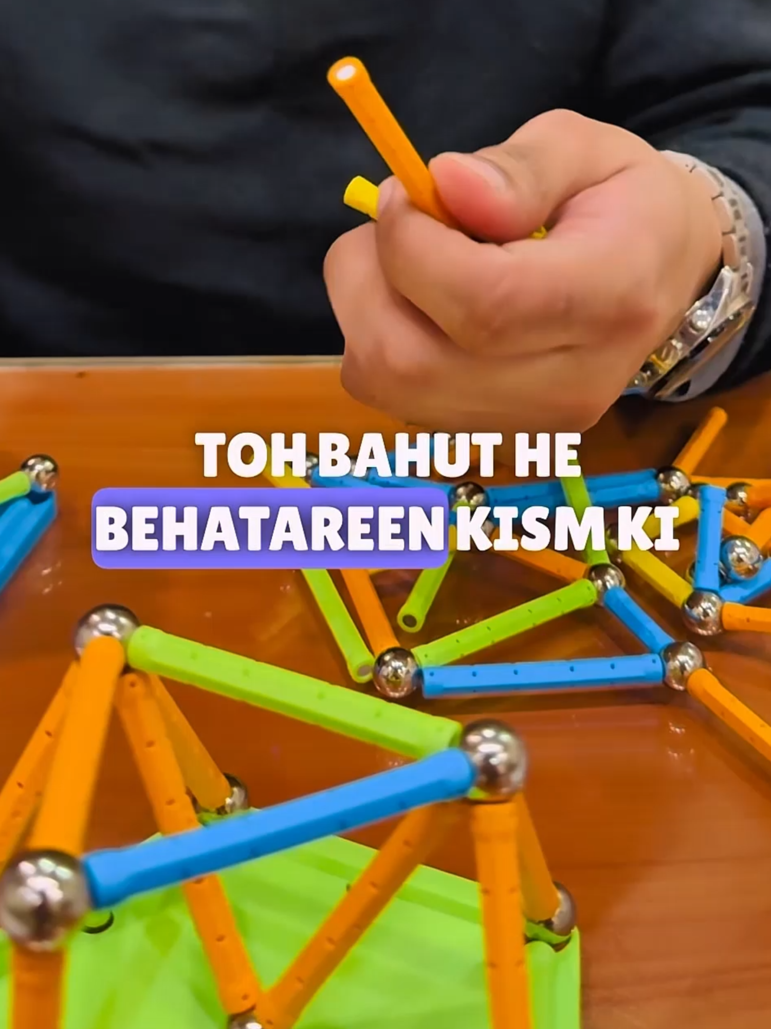 Magnetic Sticks With Balls #magnetic #magnetstick #magnetballs #construction #building #blocks #shapes #diytoys #foryou #foryoupage #fyp