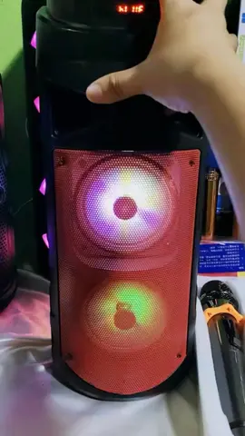 Home Party Wireless Karaoke 8Inch Loud Speaker Bluetooth Bass HIFI Subwoofer Speaker Supported Microphone