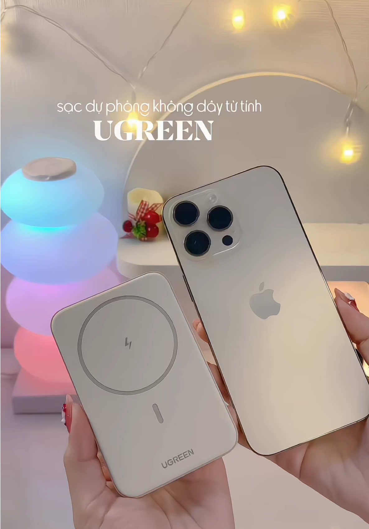 sạc không dây từ tính Ugreen #mesunnymia #ugreen #sacduphongkhongdaytutinh #sackhongdayiphone #xuhuongtiktok 