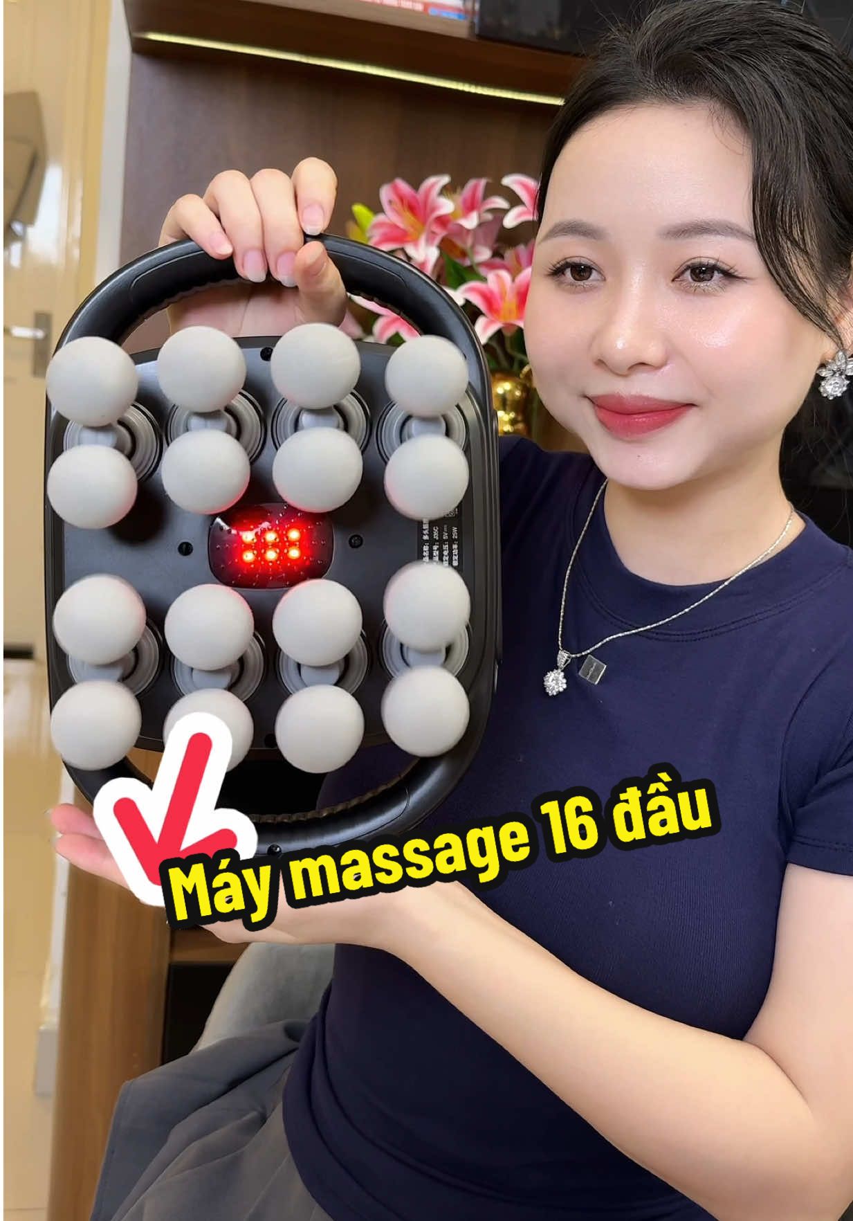 Máy massage 16 đầu lực mạnh đến 48kg #phạmminhthu888 #MinhThu #minhthureview #mẹbốibốinè 