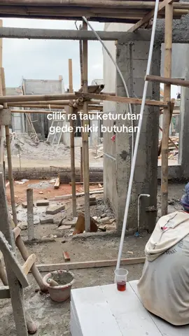 nasib e wong ra nduwe😌 #kuli #proyek #kulibangunan #anakrantau #pekerjakeras #promomakanharian 