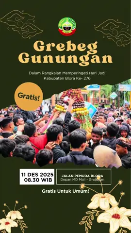 Grebeg Gunungan Memperingati Hari Jadi Blora ke 276 #blora #fyp #tiktok #vt #viral 