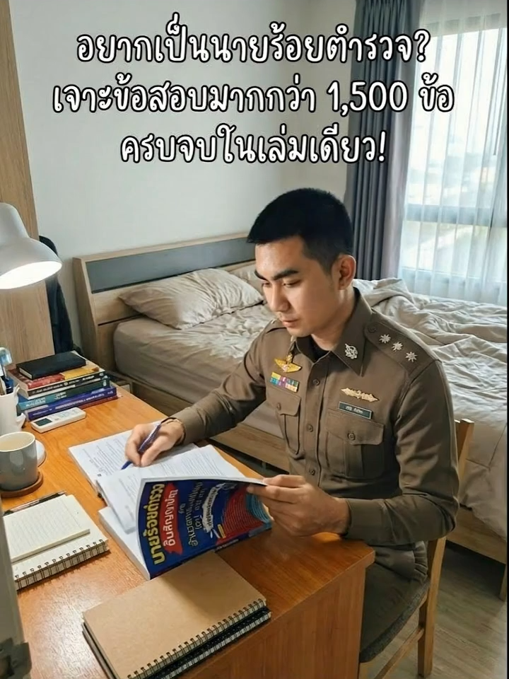 ฝันอยากเป็นนายร้อยตำรวจ สายอำนวยการ อย่ารอช้า! หนังสือเตรียมสอบครบจบในเล่มเดียว สอบติดชัวร์ #นายร้อยตำรวจ #สอบนายร้อย #ตำรวจอำนวยการ #หนังสือเตรียมสอบ #อยากเป็นตำรวจ