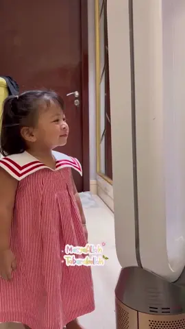 anteng dia didepan angin 😭 #ranaimamalikaraudhiaandara #lily #raffinagita1717 