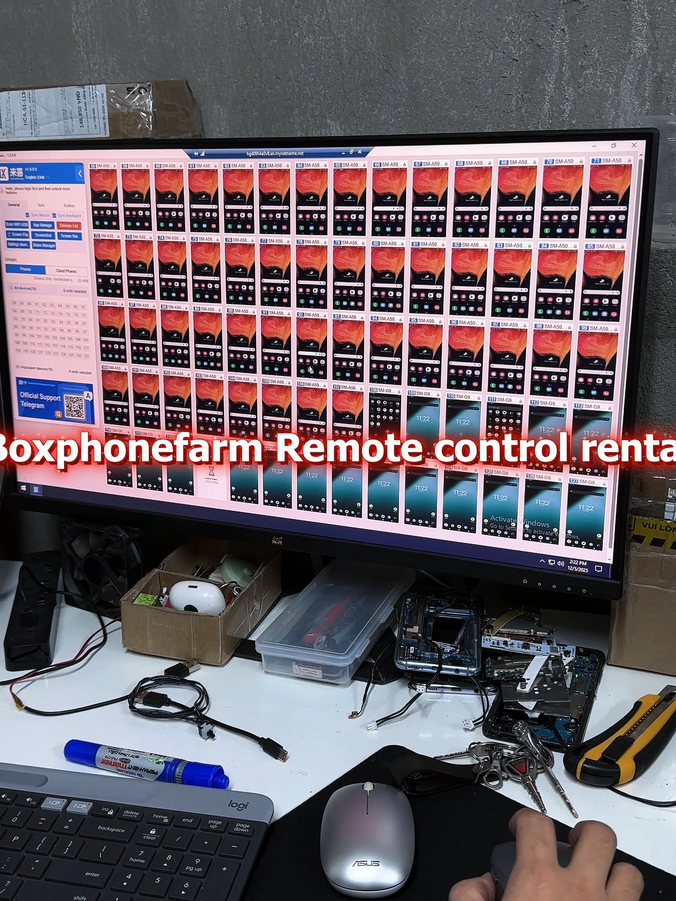 The BoxPhoneFarm system allows customers to rent and connect remotely from anywhere. #boxphone #phonefarm #phonebox #phonefarming #farming