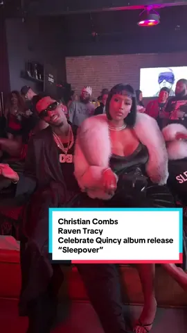 Christian Combs & Raven Tracy look the cutest ♥️ in LA celebrating Quincy album release party sleepover  #ChristianCombs #raventracy #bodybyraven #hiphop #couples #rap #celebrity #celeb #quincy #cutest #couplegoals #LA #losangeles #kiss #dating #foryou #foryoupage #fyp