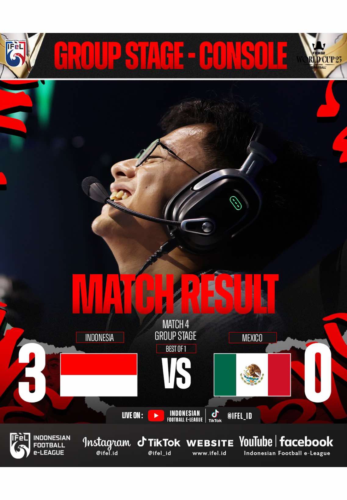 GAME 4 GROUP STAGE | INDONESIA🇮🇩 vs MEXICO🇲🇽 #ifel #ifelditiktok #timnasindonesia #efootball2026 #FIFAe 