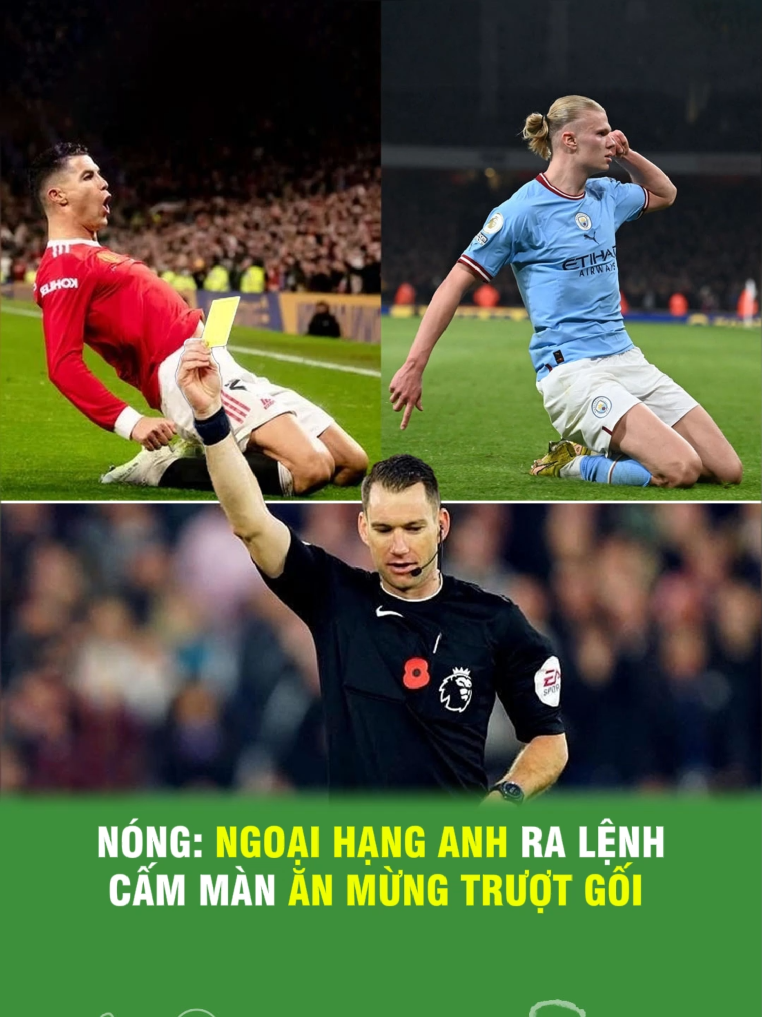 Nóng Ngoại Hạng Anh ra lệnh cấm màn ăn mừng trượt gối