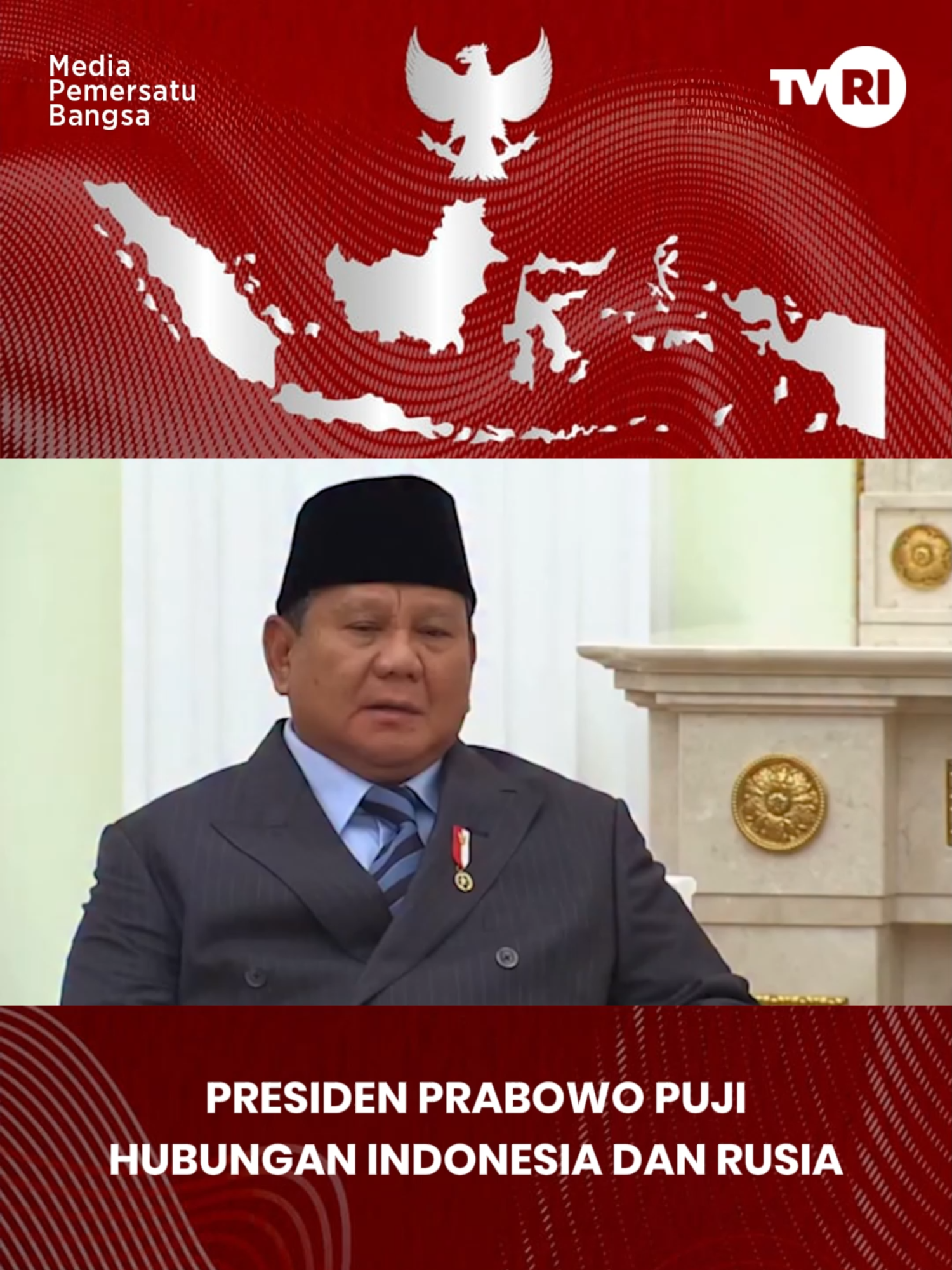 Presiden Prabowo puji hubungan RI-Rusia dan ajak Presiden Putin datang ke Indonesia #TVRI #TVRINasional #MediaPemersatuBangsa #Prabowo #VladimirPutin #Moskow #Rusia