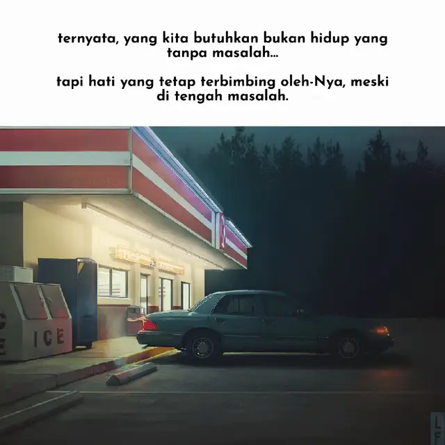 Karena hidup tanpa ujian bukanlah tanda bahwa semuanya baik-baik saja. Kadang justru itu tanda bahwa hati sedang dibiarkan berjalan sendiri. Sedangkan ketika Allah menghadirkan ujian, lalu hati kita tetap ingin mendekat, tetap ingin berdoa, tetap ingin kembali— itulah tanda kasih sayang yang sering tak terlihat. Masalah tidak selalu datang untuk melemahkan. Sering kali ia datang sebagai penuntun: mengembalikan kita pada doa yang sempat jarang, pada sujud yang sempat terburu-buru, pada rasa butuh kepada Allah yang sempat pudar saat hidup terasa mudah. Maka jika hari ini hidup terasa berat, bukan berarti Allah menjauh. Bisa jadi itulah cara Allah menarik kita untuk lebih dekat. Selama hati masih mau kembali, pintu-Nya tidak pernah tertutup. 🌙✨ wallahualam #reminder #selfreminder #quote #dakwah #katakatamotivasi 