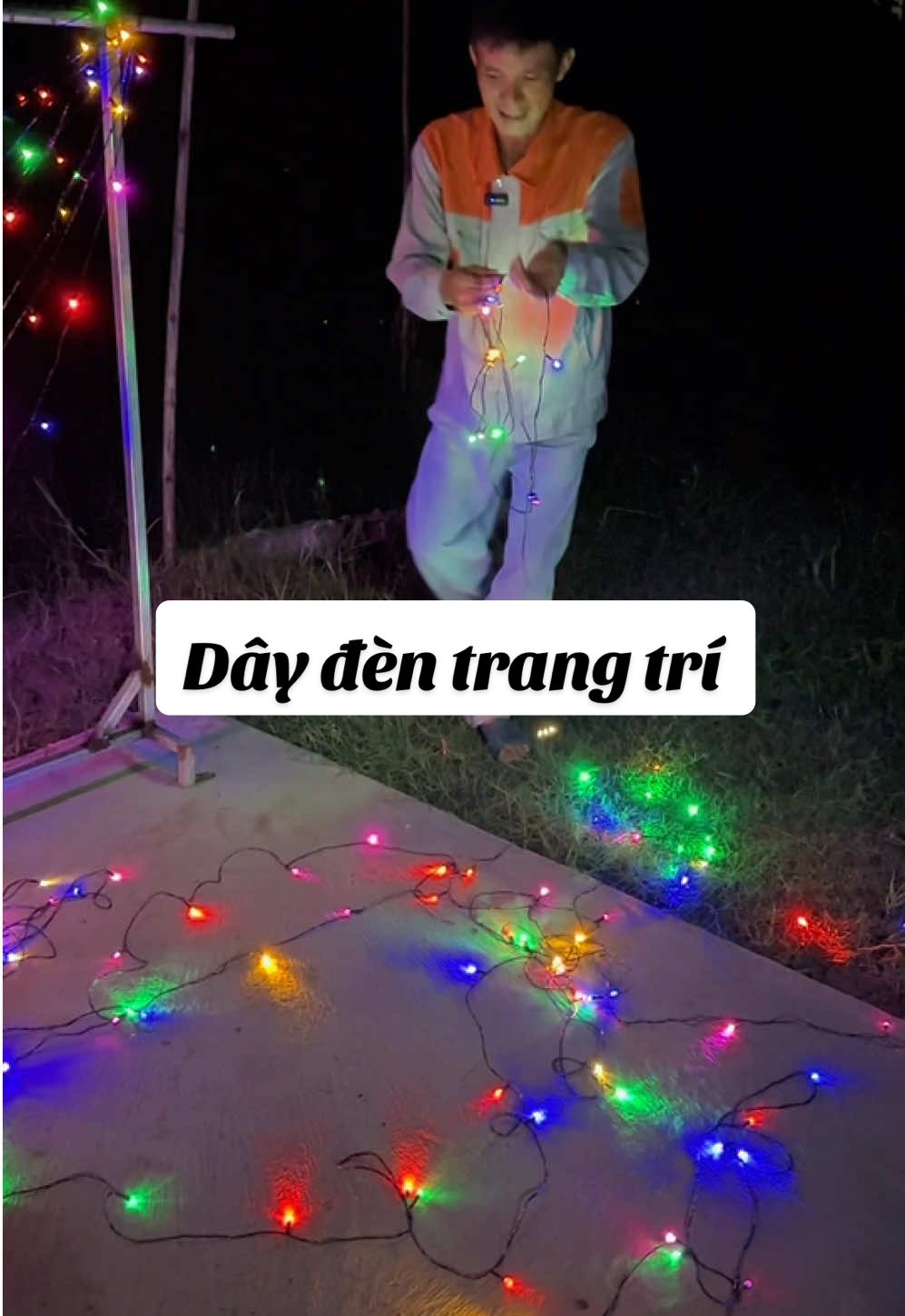 Dây đèn trang trí nhiều màu  #banangluong #dentrangtri #dentrangtritet #daydenledtrangtringoaitroi 